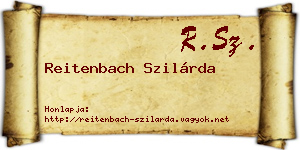 Reitenbach Szilárda névjegykártya